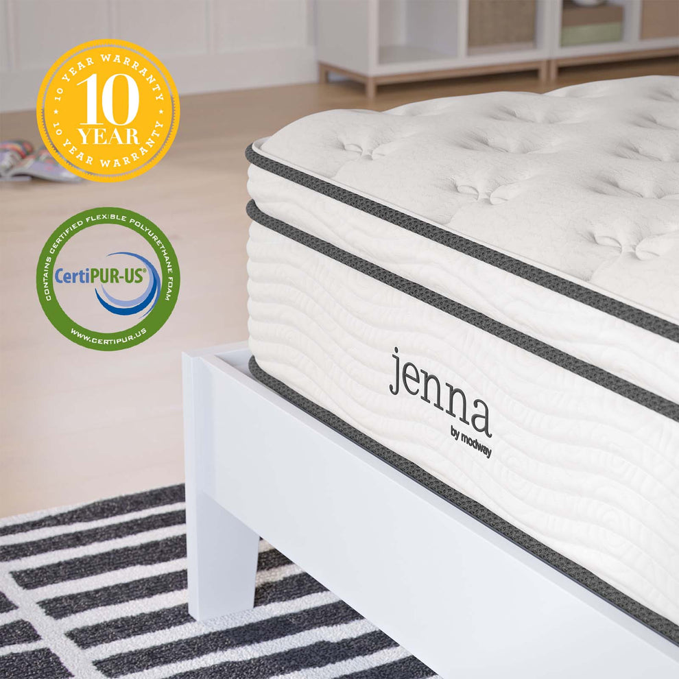 Jenna 12" Innerspring and Foam Twin Mattress By Modway - MOD-7087 | Mattresses | Modishstore - 14