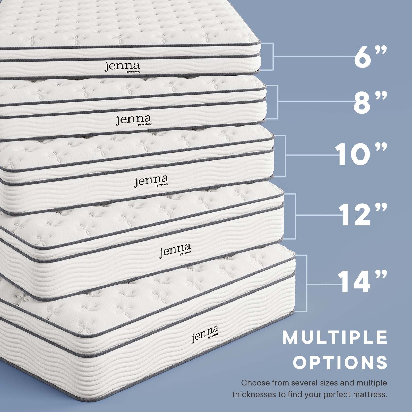 Jenna 12" Innerspring and Foam King Mattress By Modway - MOD-7090 | Mattresses | Modishstore - 9