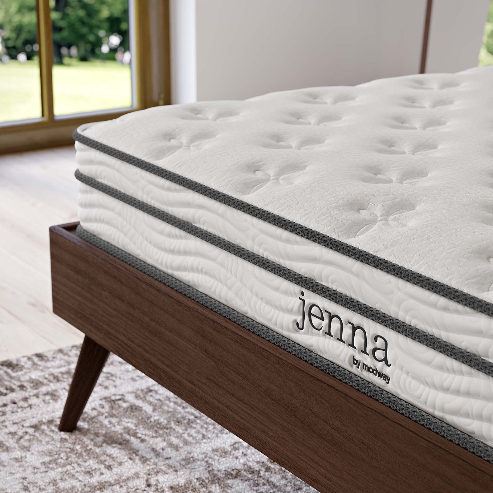 Jenna 6" Innerspring and Foam King Mattress By Modway - MOD-7096 | Mattresses | Modishstore - 15