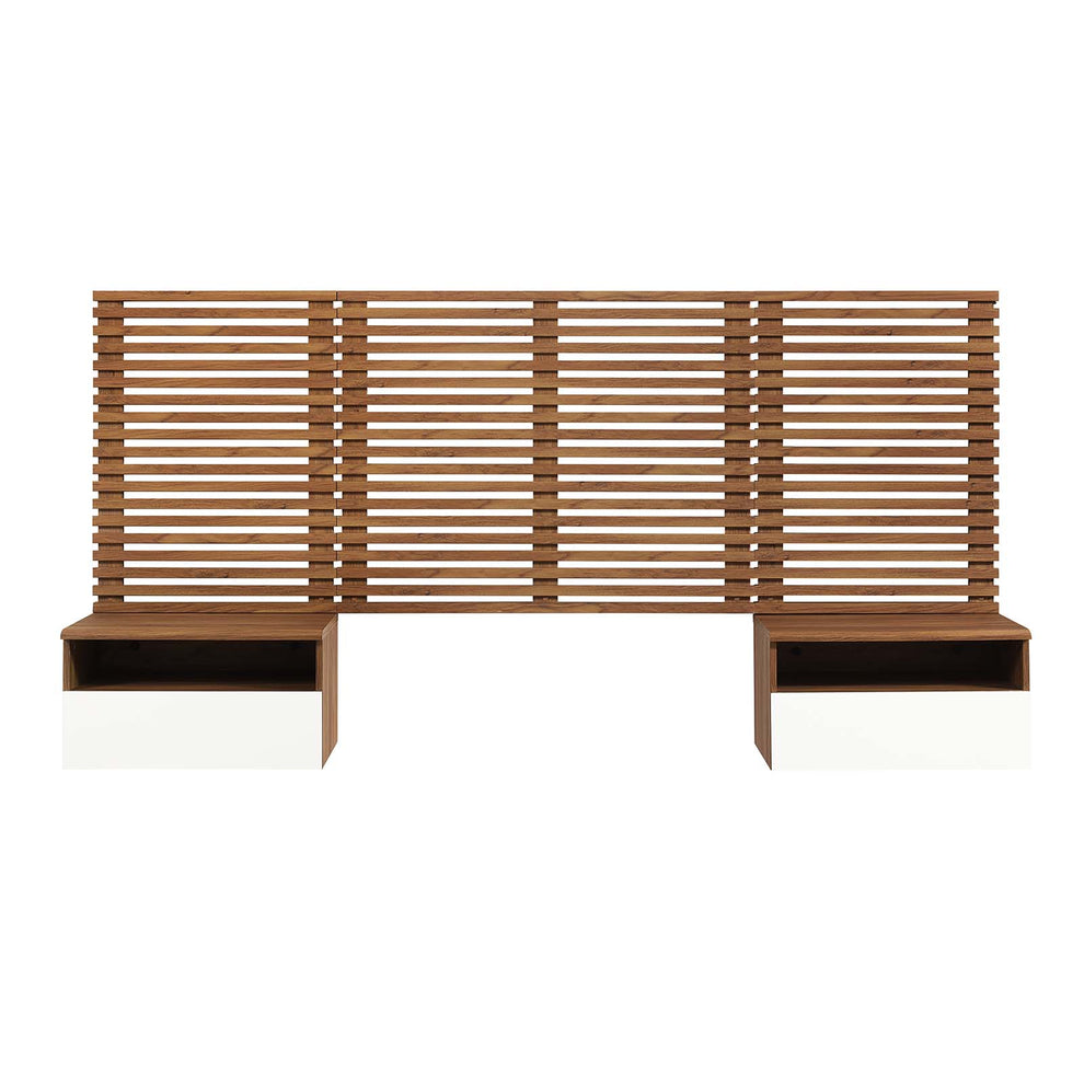 Render Wall Mount Twin Headboard and Modern Nightstands By Modway - MOD-7112 | Headboards | Modishstore - 3