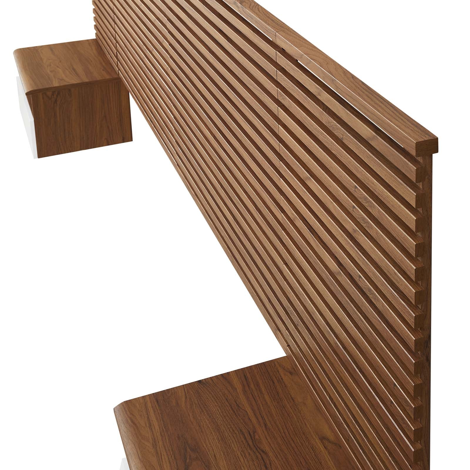 Modway Render Wall Mount Headboard and Nightstands - Thumbnail 5