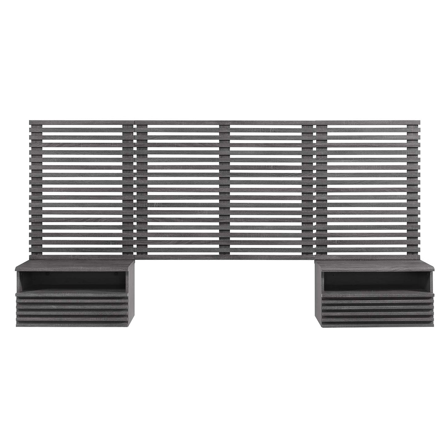 Render Wall Mount Twin Headboard and Modern Nightstands By Modway - MOD-7115 | Headboards | Modishstore - 3