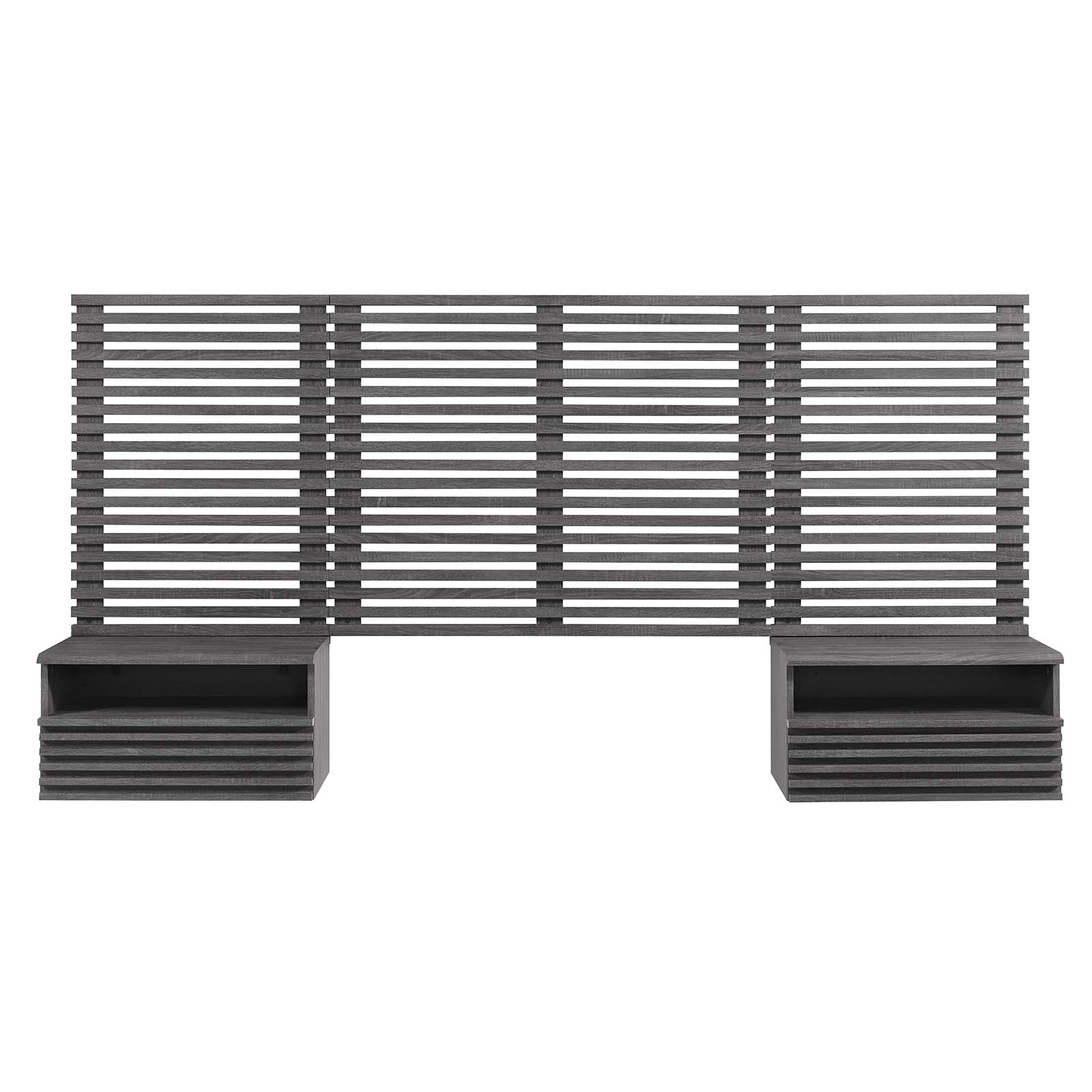 Render Wall Mount Twin Headboard and Modern Nightstands By Modway - MOD-7115 | Headboards | Modishstore - 3