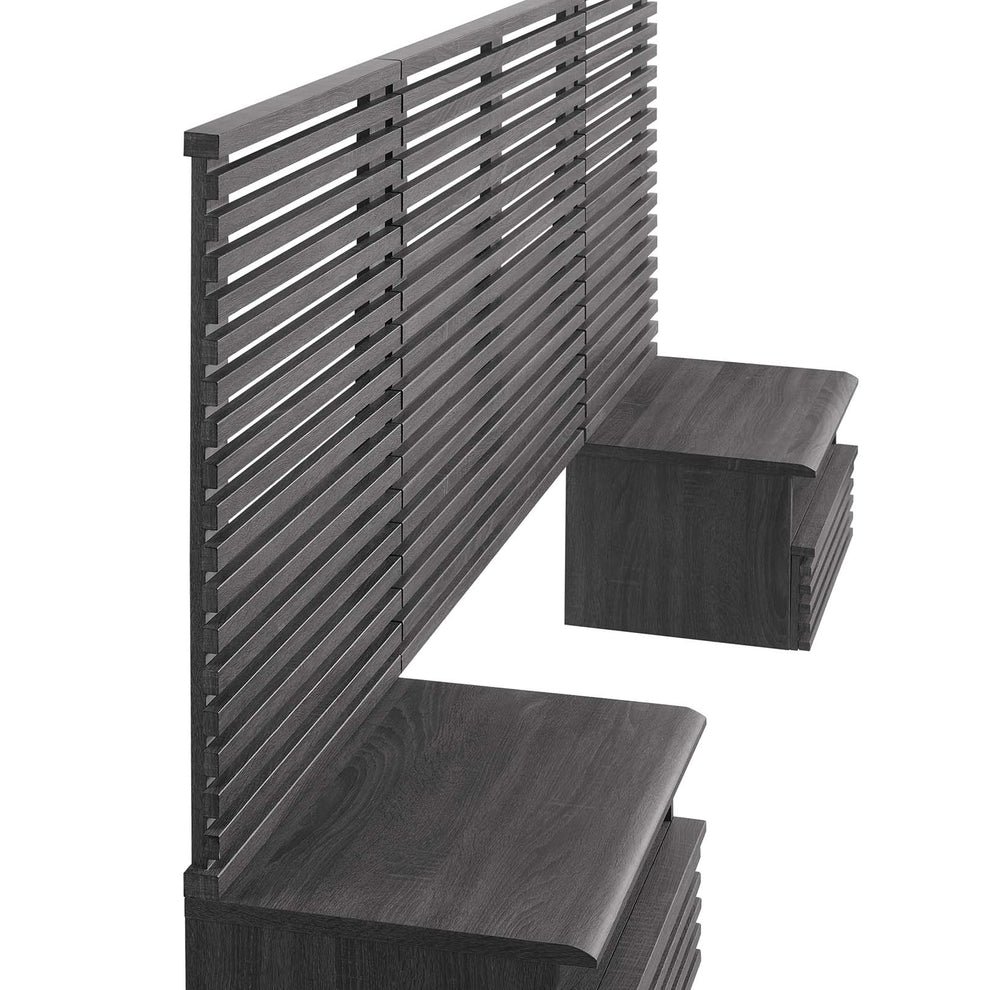 Render Wall Mount Twin Headboard and Modern Nightstands By Modway - MOD-7115 | Headboards | Modishstore - 4