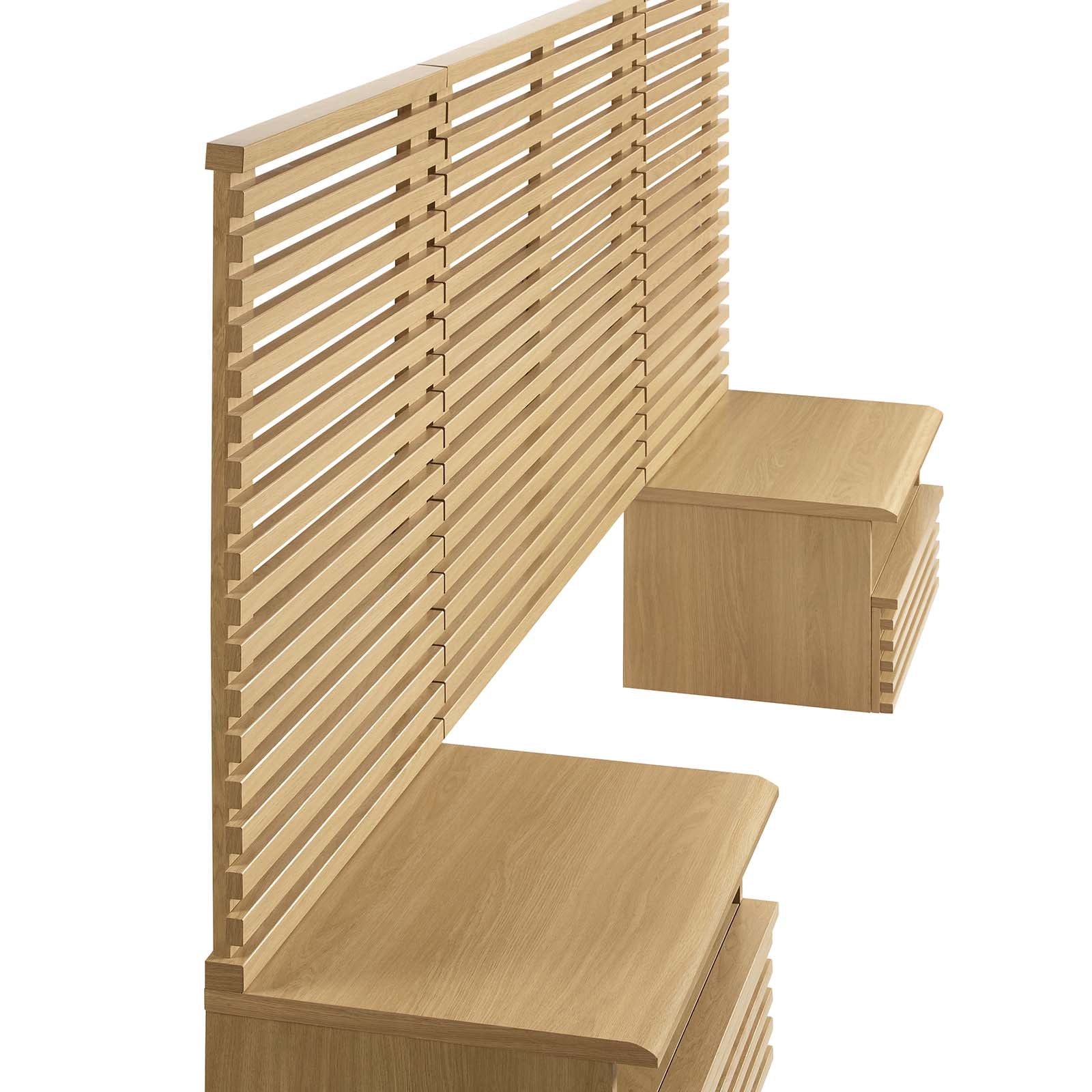 Render Wall Mount Twin Headboard and Modern Nightstands By Modway - MOD-7115 | Headboards | Modishstore - 11