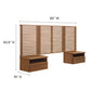 Render Wall Mount Twin Headboard and Modern Nightstands By Modway - MOD-7115 | Headboards | Modishstore - 20