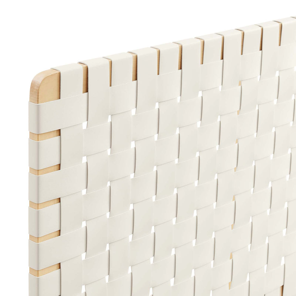 Sparta Weave Wall-Mount Twin Vegan Leather Headboard By Modway - MOD-7120 | Headboards | Modishstore - 5