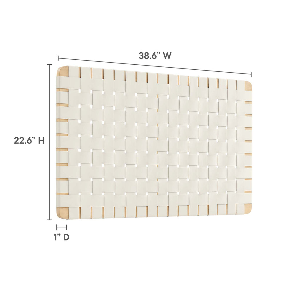Sparta Weave Wall-Mount Twin Vegan Leather Headboard By Modway - MOD-7120 | Headboards | Modishstore - 7