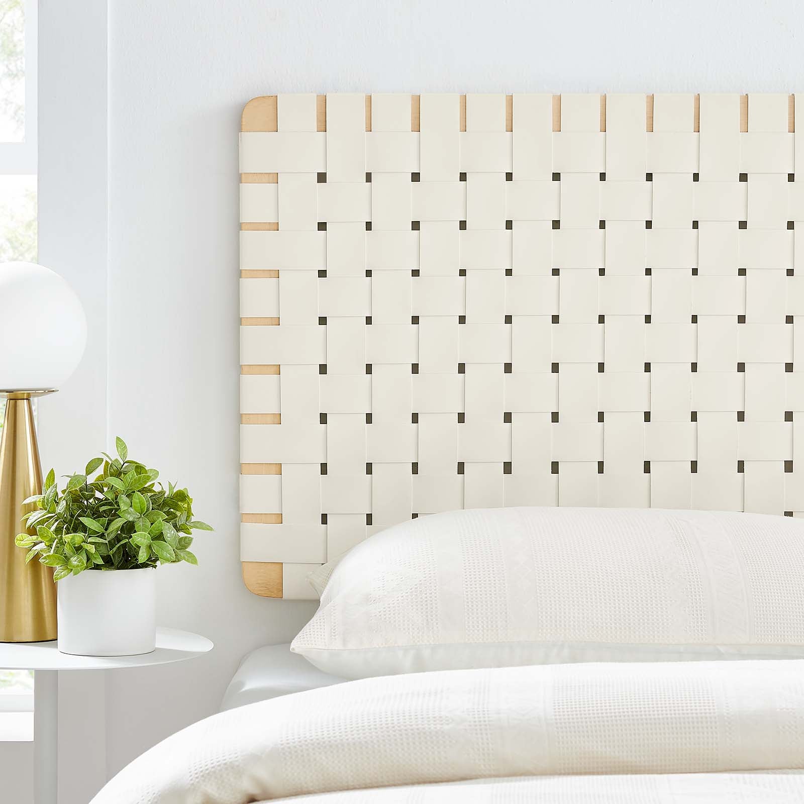 Sparta Weave Wall-Mount Twin Vegan Leather Headboard By Modway - MOD-7120 | Headboards | Modishstore - 8