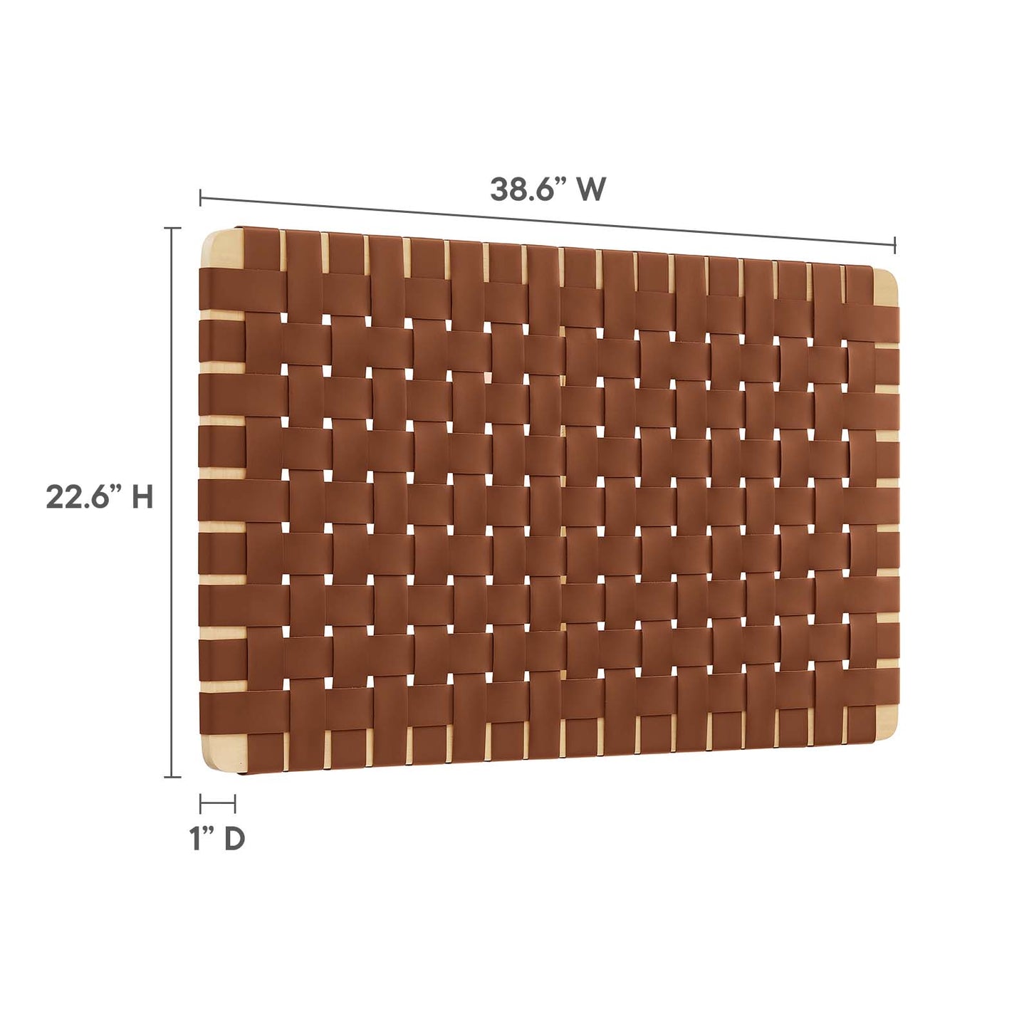 Sparta Weave Wall-Mount Twin Vegan Leather Headboard By Modway - MOD-7120 | Headboards | Modishstore - 14