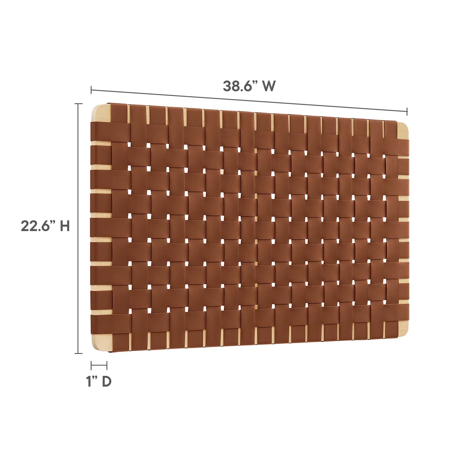 Sparta Weave Wall-Mount Twin Vegan Leather Headboard By Modway - MOD-7120 | Headboards | Modishstore - 14