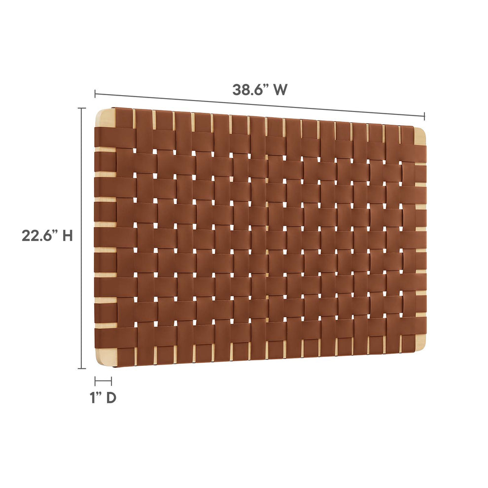 Sparta Weave Wall-Mount Twin Vegan Leather Headboard By Modway - MOD-7120 | Headboards | Modishstore - 14
