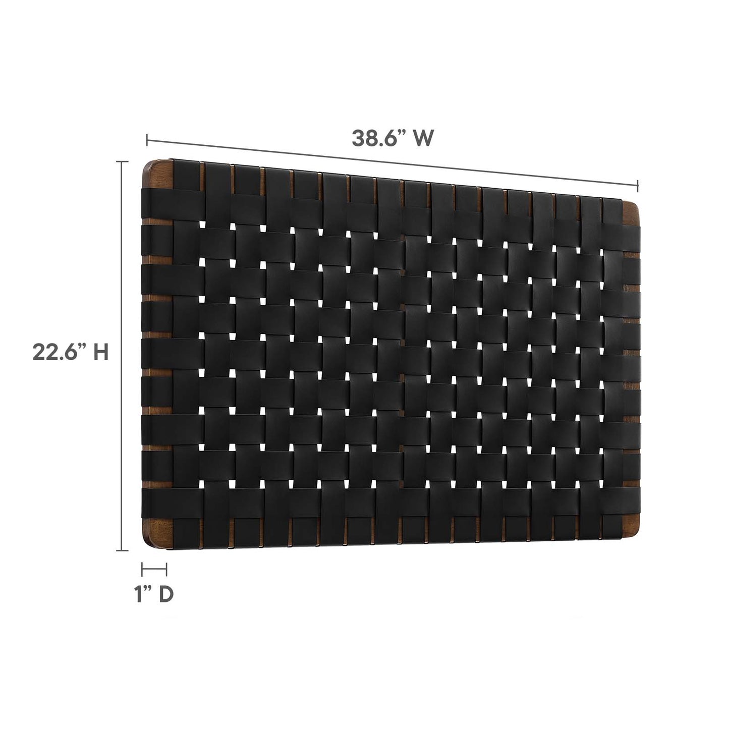 Sparta Weave Wall-Mount Twin Vegan Leather Headboard By Modway - MOD-7120 | Headboards | Modishstore - 22