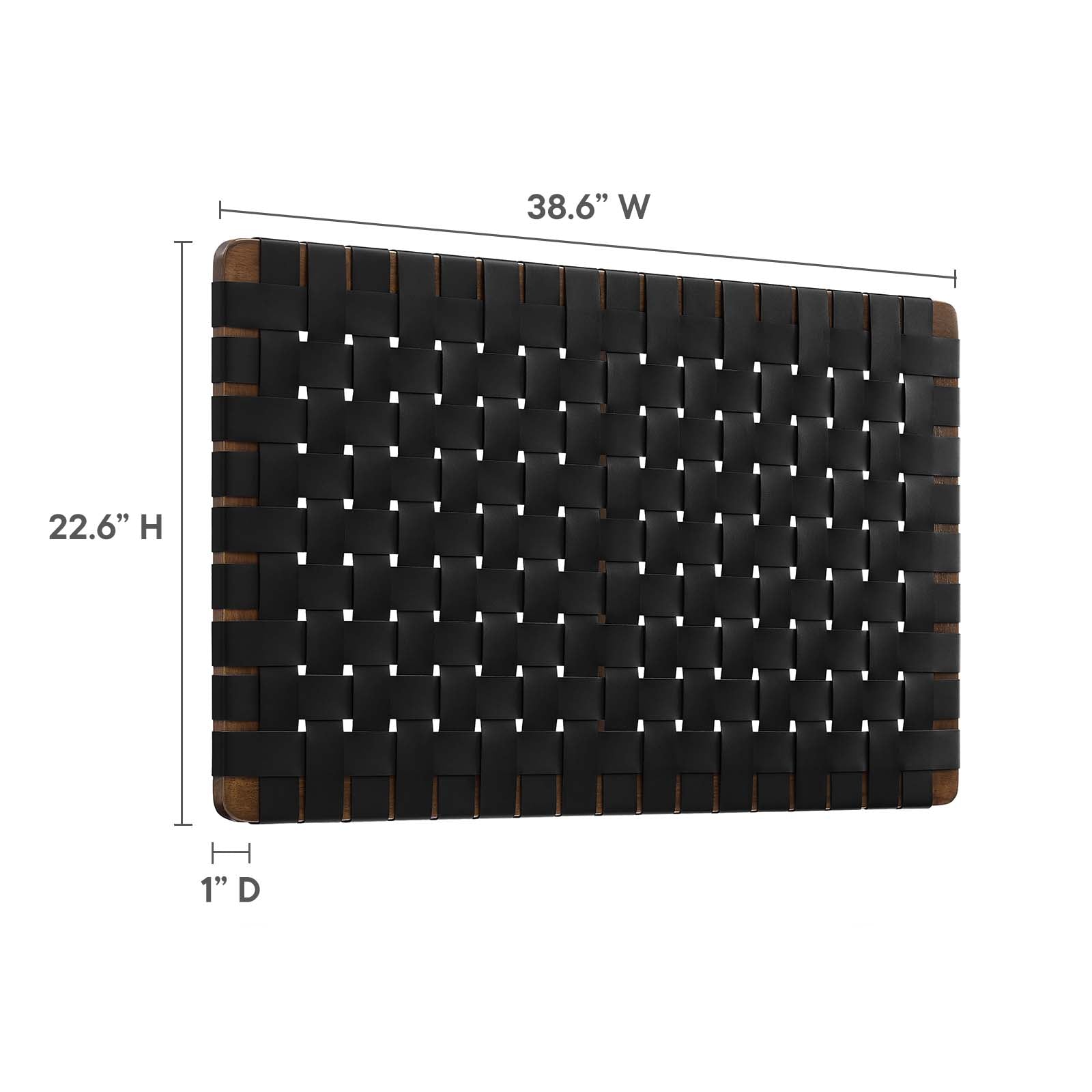 Sparta Weave Wall-Mount Twin Vegan Leather Headboard By Modway - MOD-7120 | Headboards | Modishstore - 22