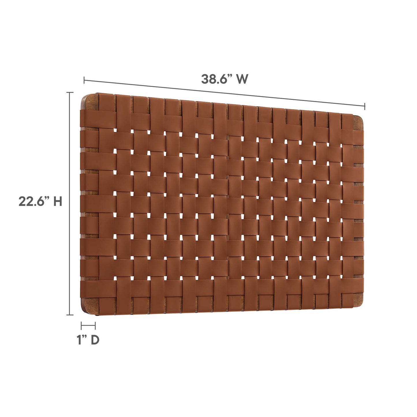 Sparta Weave Wall-Mount Twin Vegan Leather Headboard By Modway - MOD-7120 | Headboards | Modishstore - 30