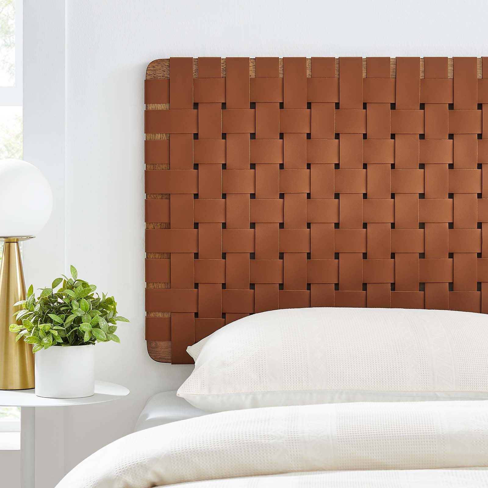 Sparta Weave Wall-Mount Twin Vegan Leather Headboard By Modway - MOD-7120 | Headboards | Modishstore - 31