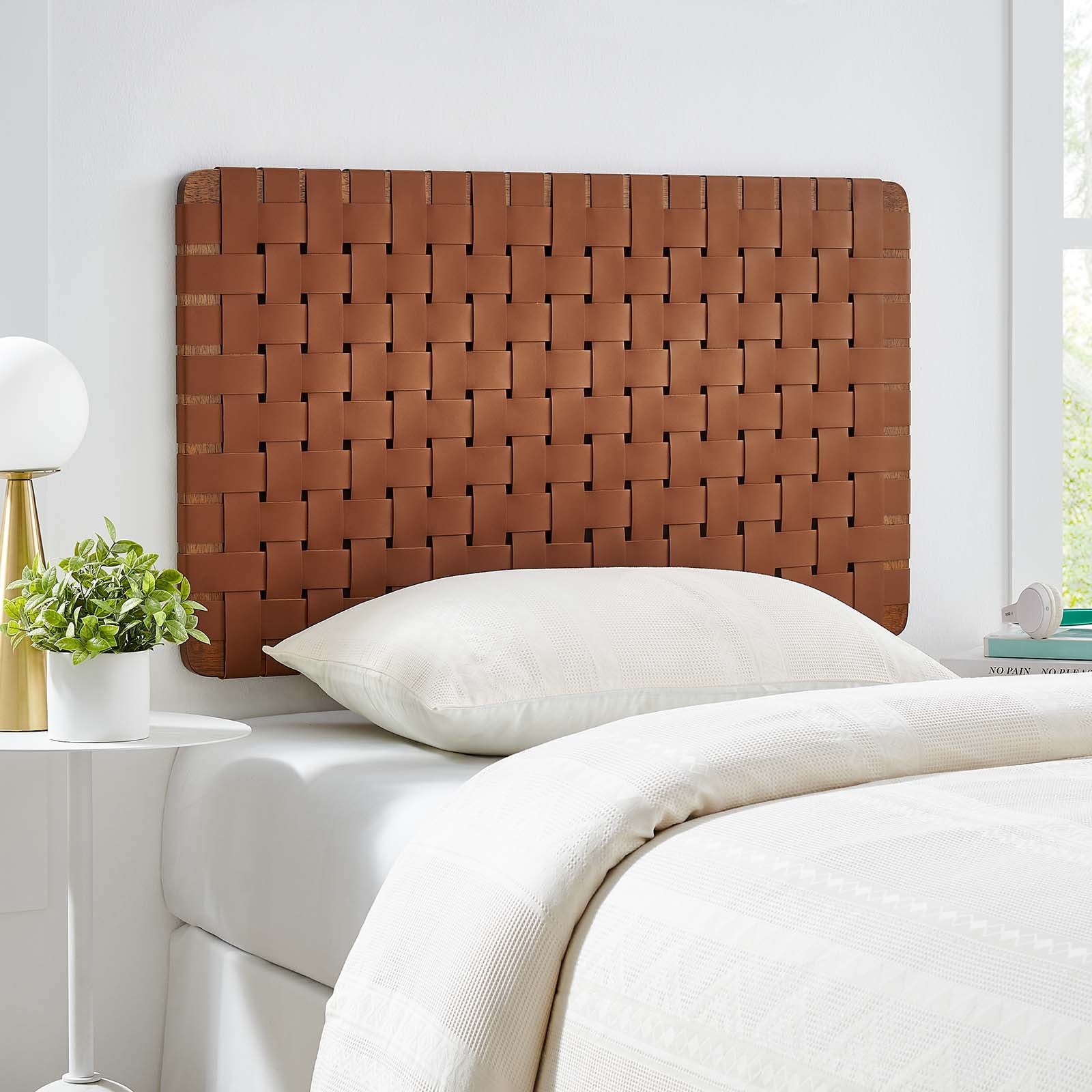 Sparta Weave Wall-Mount Twin Vegan Leather Headboard By Modway - MOD-7120 | Headboards | Modishstore - 32