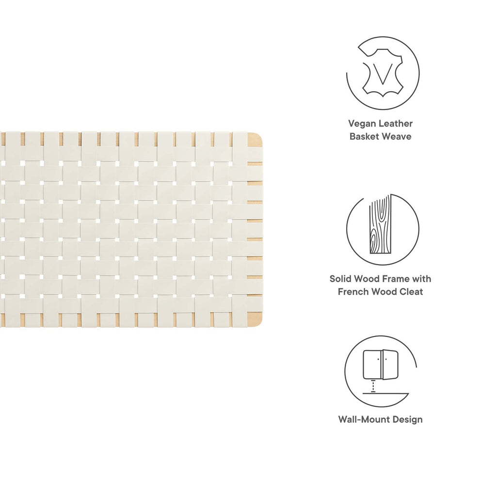 Sparta Weave Full Vegan Leather Headboard By Modway - MOD-7122 | Headboards | Modishstore - 5