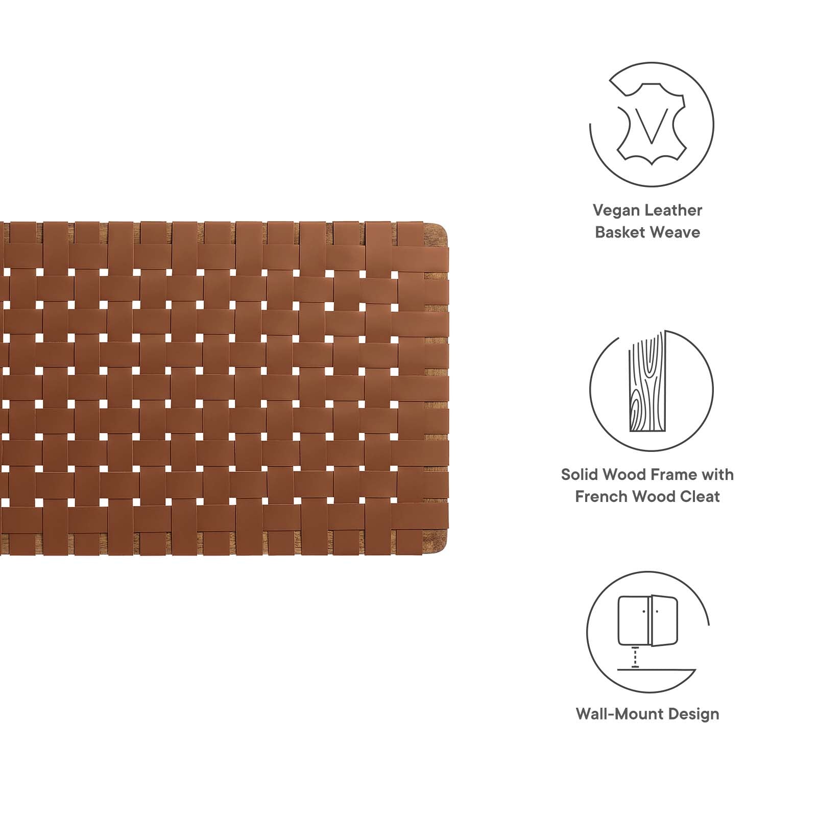Sparta Weave Full Vegan Leather Headboard By Modway - MOD-7122 | Headboards | Modishstore - 25