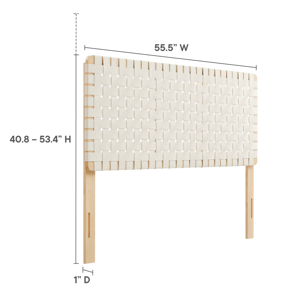 Sparta Weave Full Vegan Leather Headboard By Modway - MOD-7123 | Headboards | Modishstore - 7