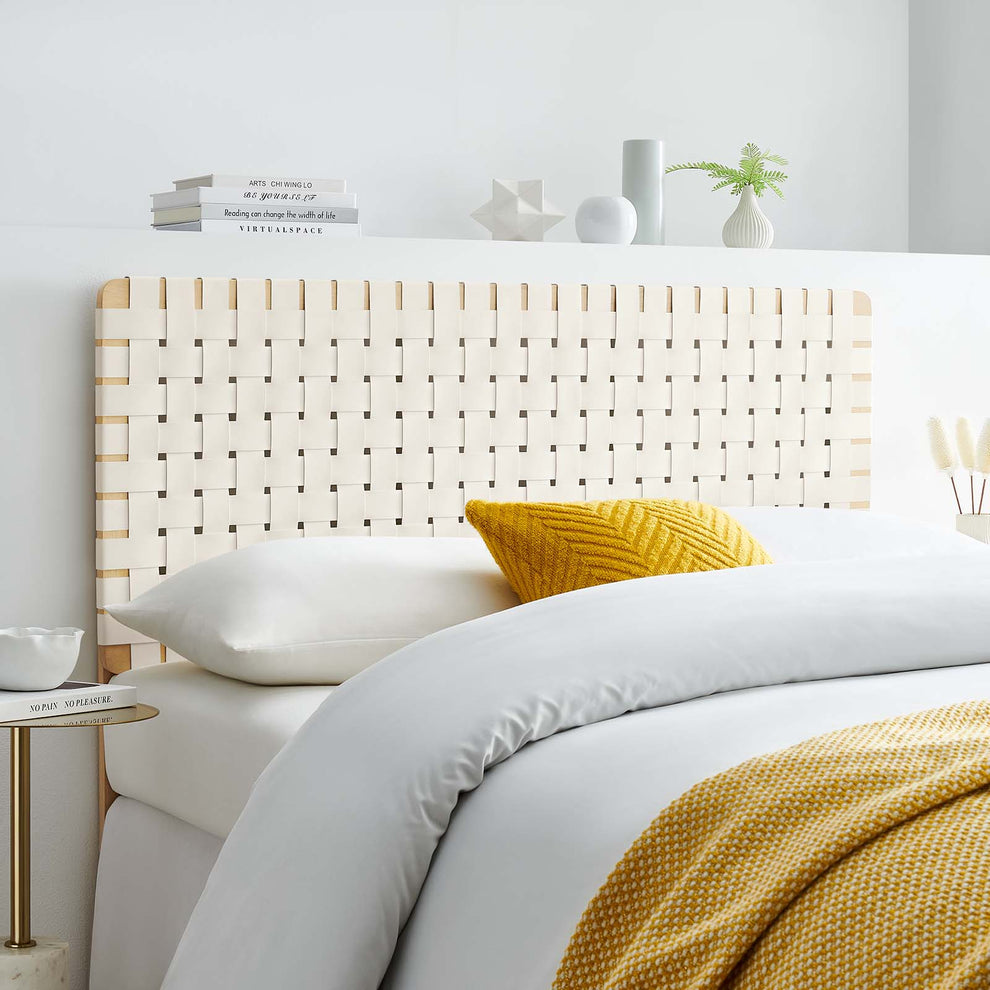 Sparta Weave Full Vegan Leather Headboard By Modway - MOD-7123 | Headboards | Modishstore - 1