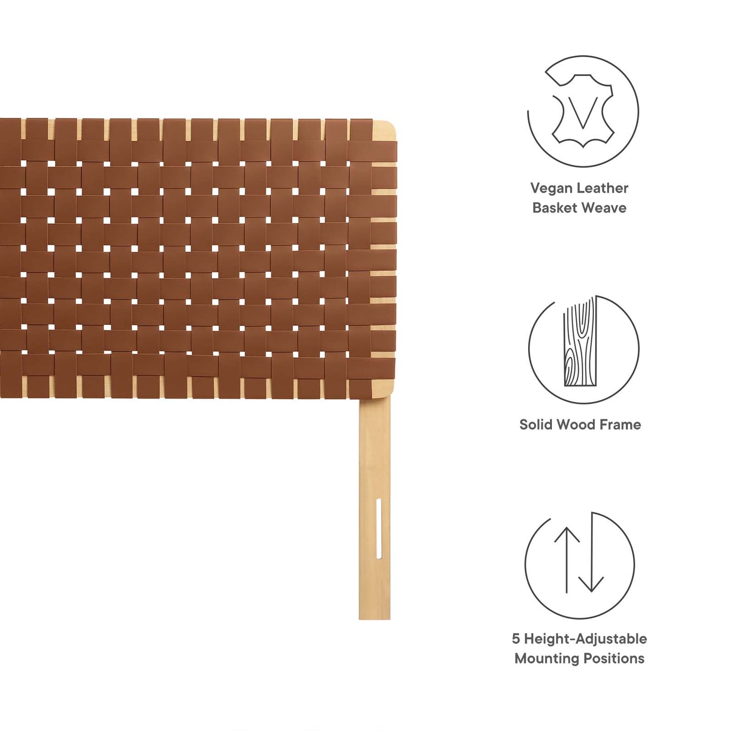 Sparta Weave Full Vegan Leather Headboard By Modway - MOD-7123 | Headboards | Modishstore - 13