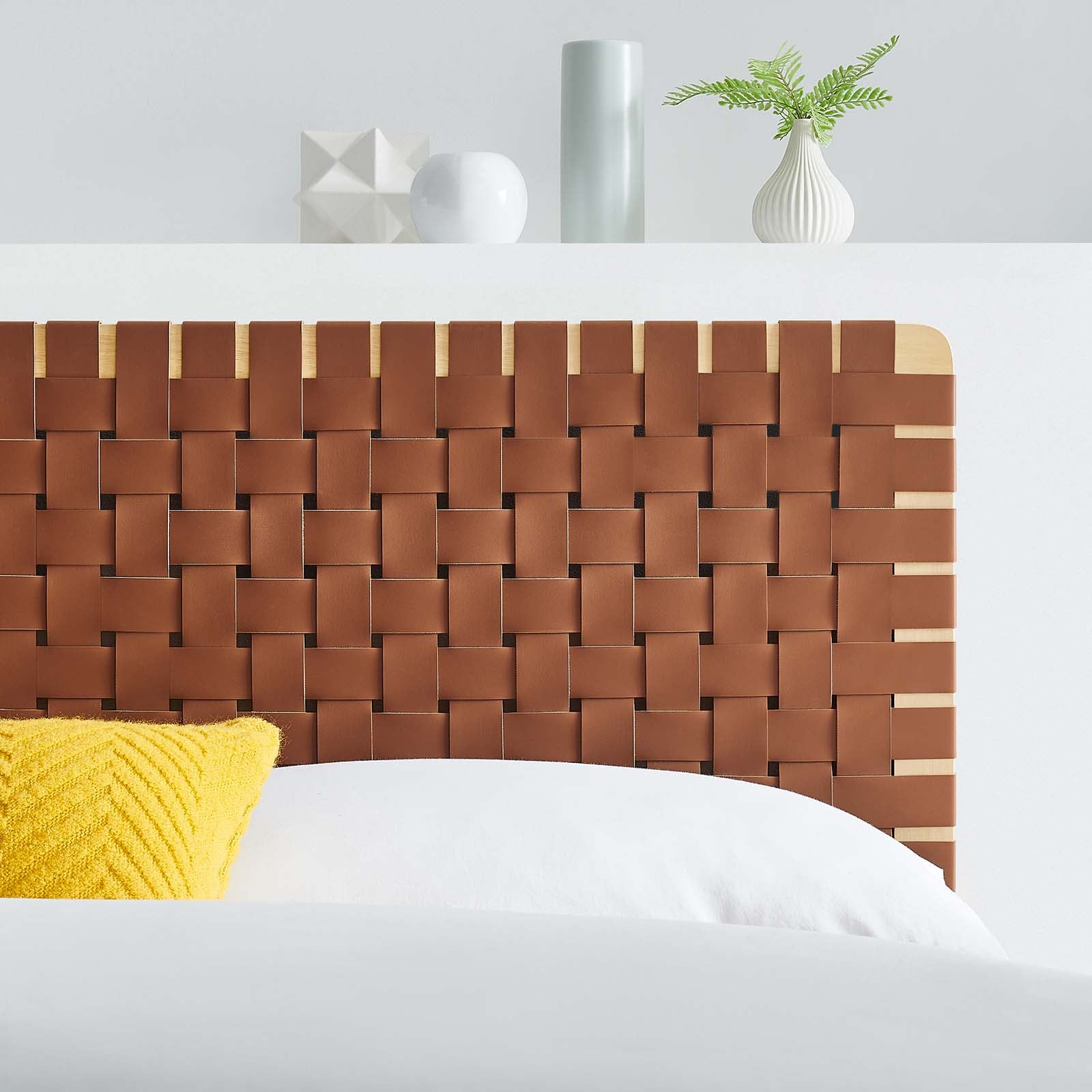 Sparta Weave Full Vegan Leather Headboard By Modway - MOD-7123 | Headboards | Modishstore - 15