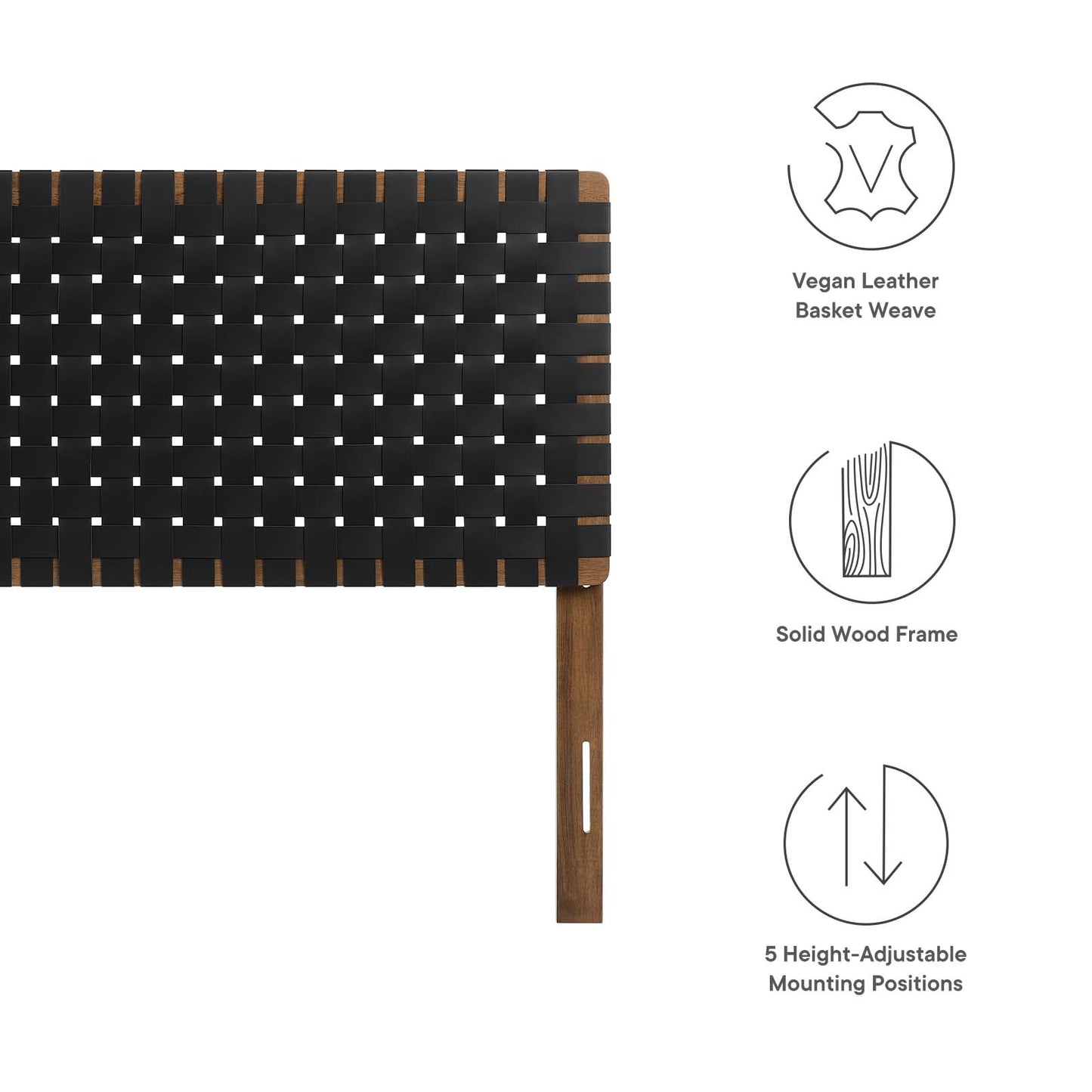 Sparta Weave Full Vegan Leather Headboard By Modway - MOD-7123 | Headboards | Modishstore - 21