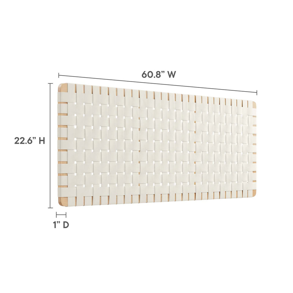 Sparta Weave Wall-Mount Queen Vegan Leather Headboard By Modway - MOD-7124 | Headboards | Modishstore - 6