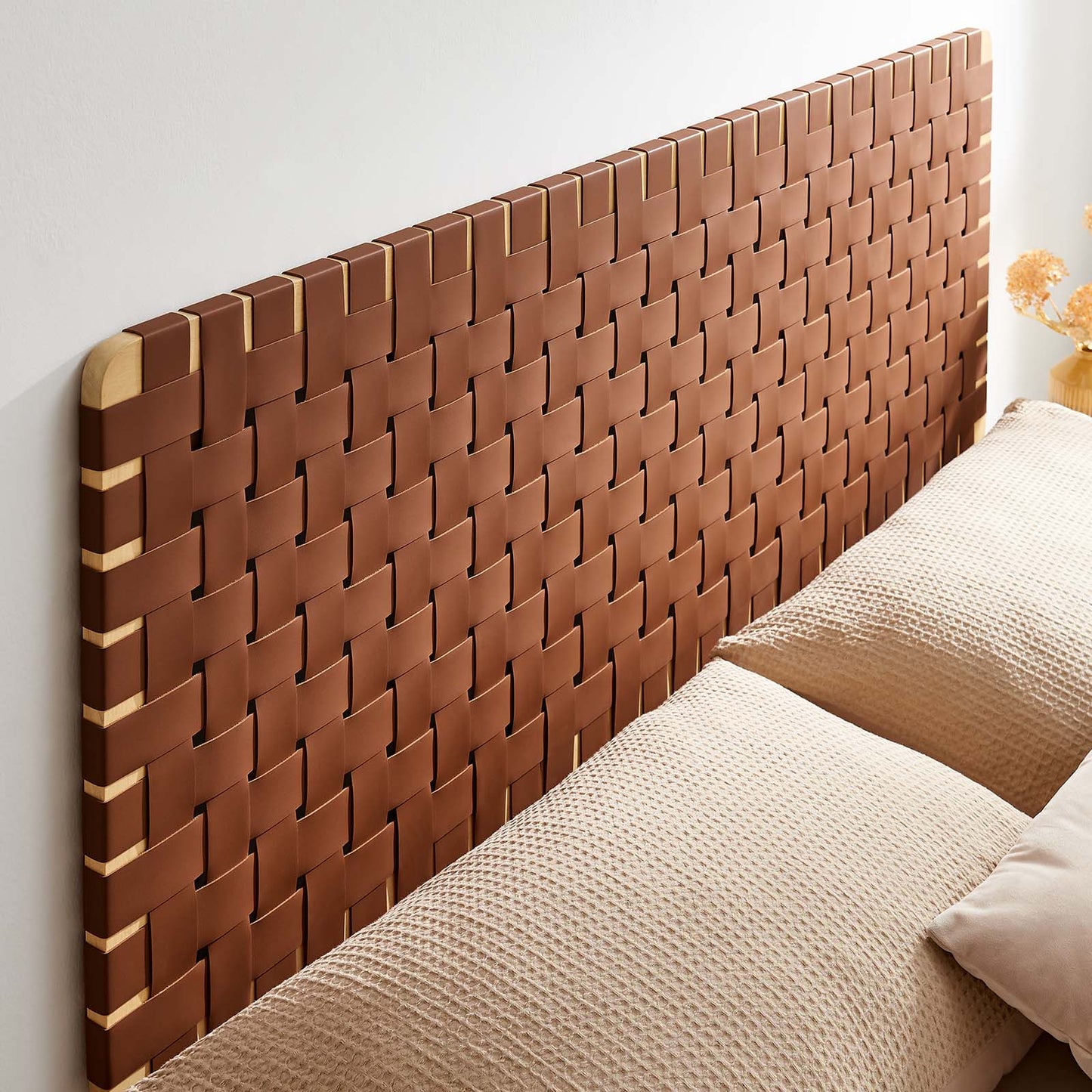 Sparta Weave Wall-Mount Queen Vegan Leather Headboard By Modway - MOD-7124 | Headboards | Modishstore - 13
