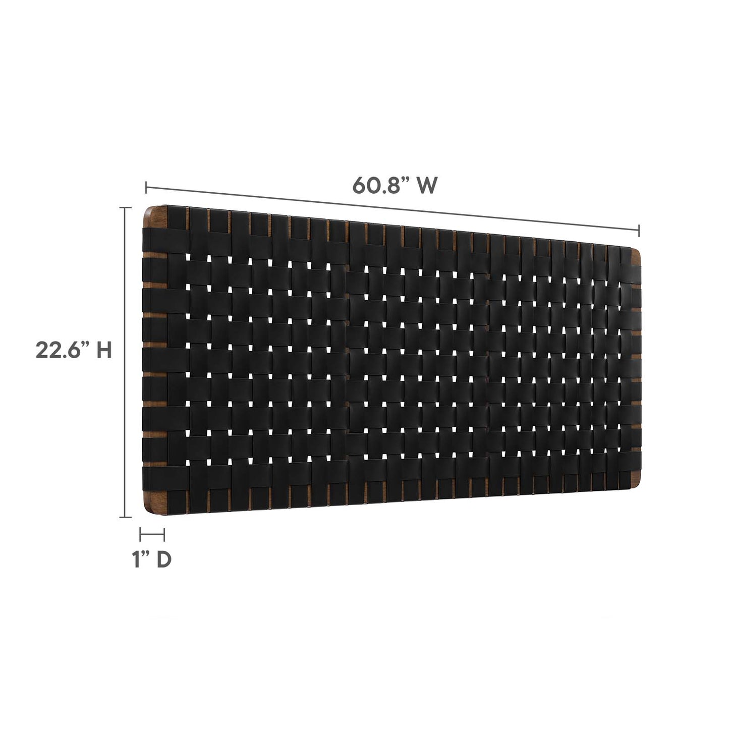 Sparta Weave Wall-Mount Queen Vegan Leather Headboard By Modway - MOD-7124 | Headboards | Modishstore - 19