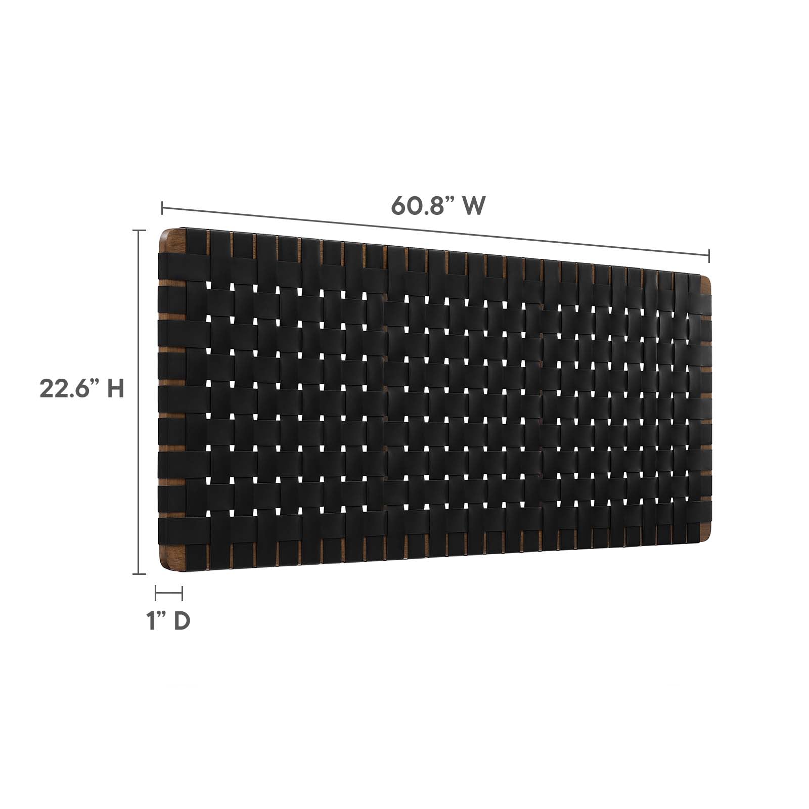 Sparta Weave Wall-Mount Queen Vegan Leather Headboard By Modway - MOD-7124 | Headboards | Modishstore - 19