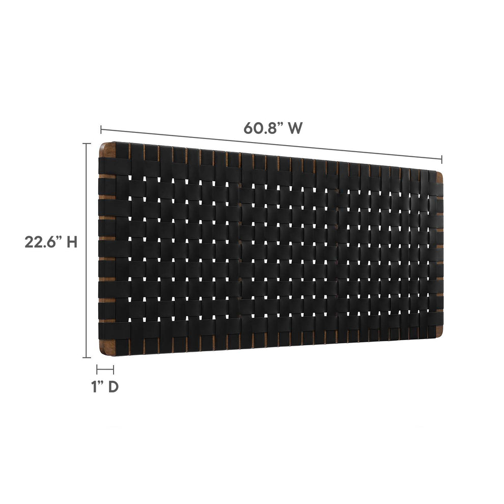 Sparta Weave Wall-Mount Queen Vegan Leather Headboard By Modway - MOD-7124 | Headboards | Modishstore - 19