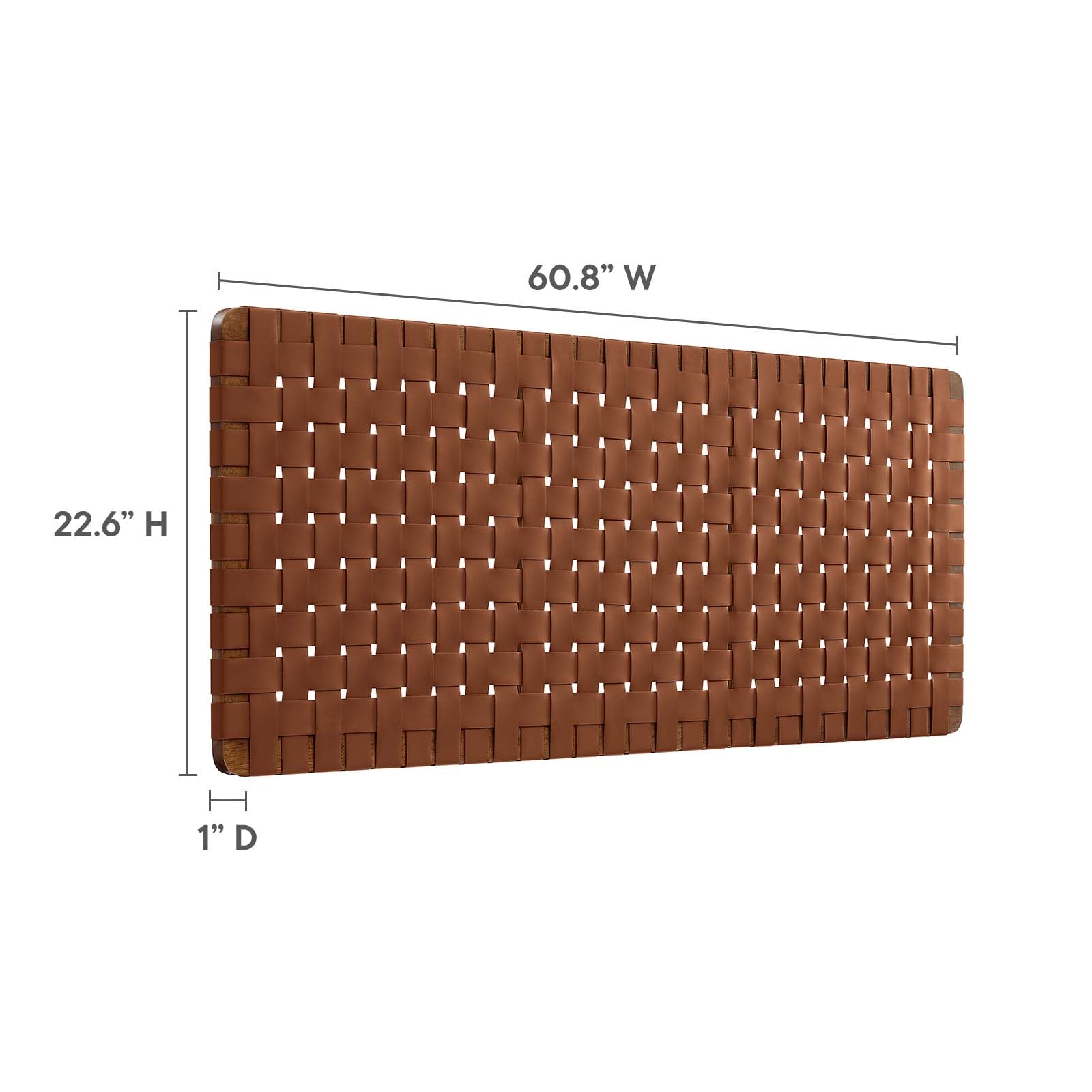 Sparta Weave Wall-Mount Queen Vegan Leather Headboard By Modway - MOD-7124 | Headboards | Modishstore - 26