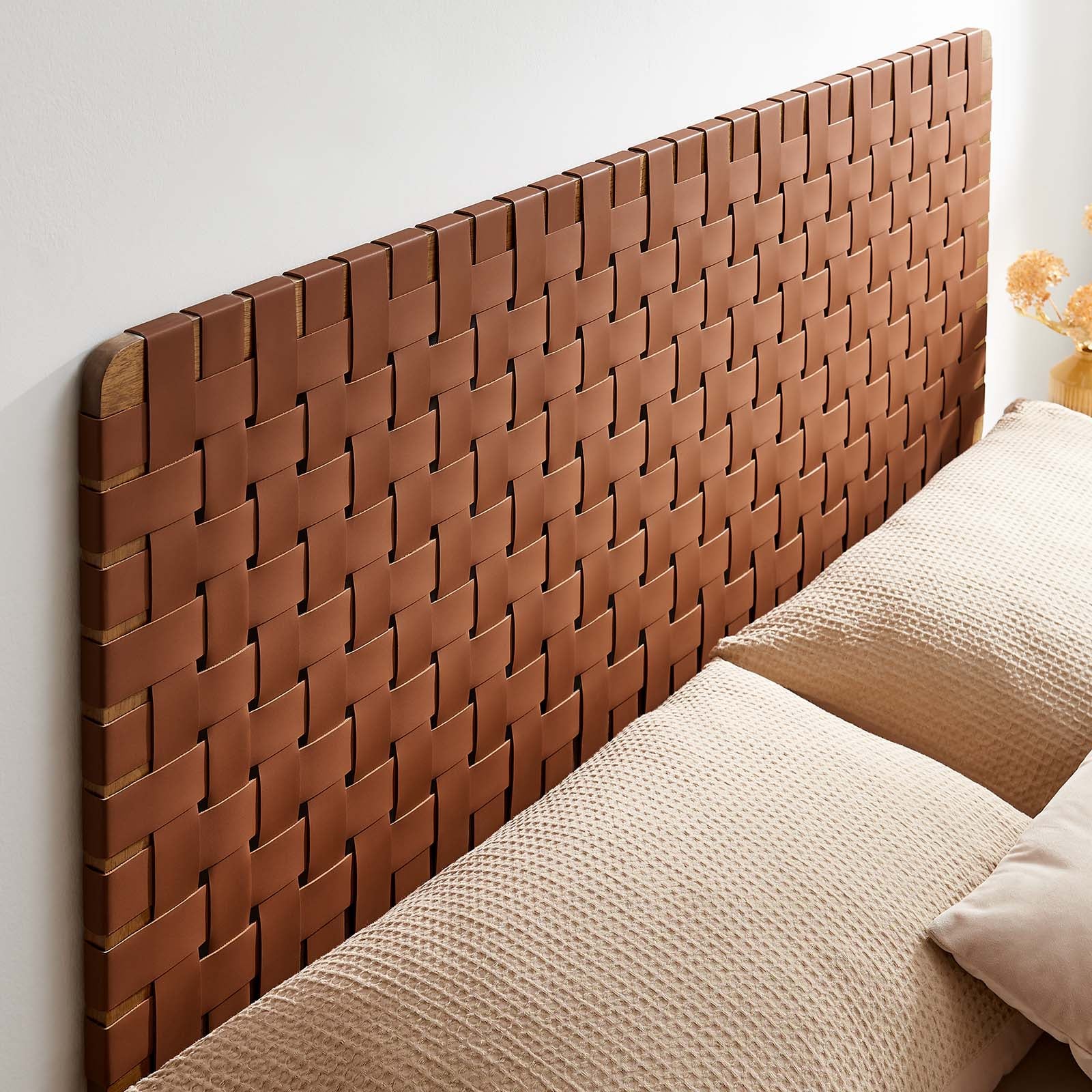 Sparta Weave Wall-Mount Queen Vegan Leather Headboard By Modway - MOD-7124 | Headboards | Modishstore - 27