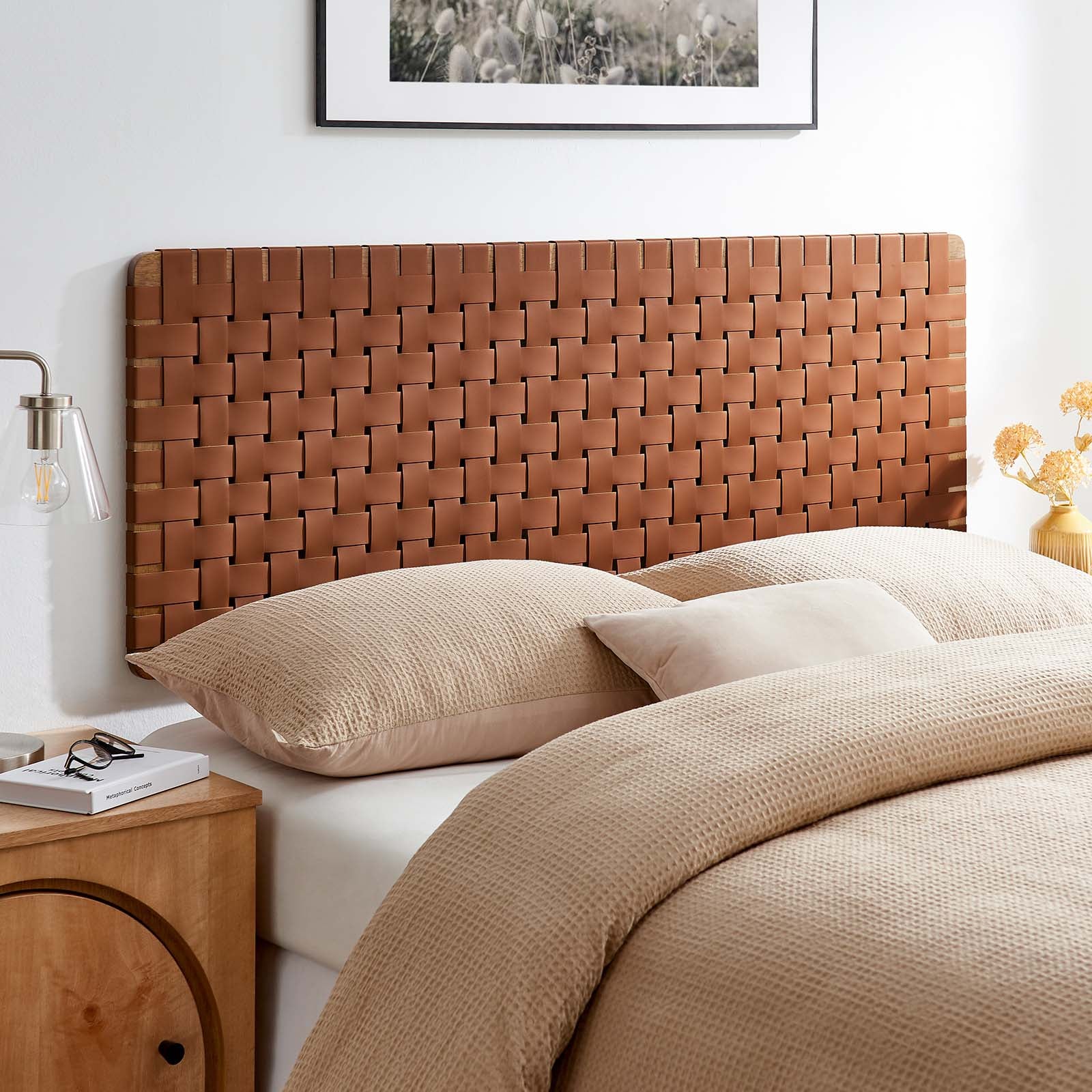 Sparta Weave Wall-Mount Queen Vegan Leather Headboard By Modway - MOD-7124 | Headboards | Modishstore - 28