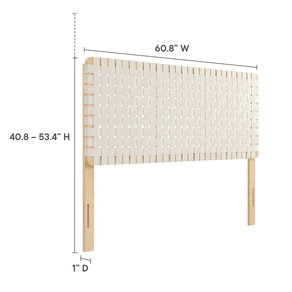 Sparta Weave Queen Vegan Leather Headboard By Modway - MOD-7125 | Headboards | Modishstore - 7