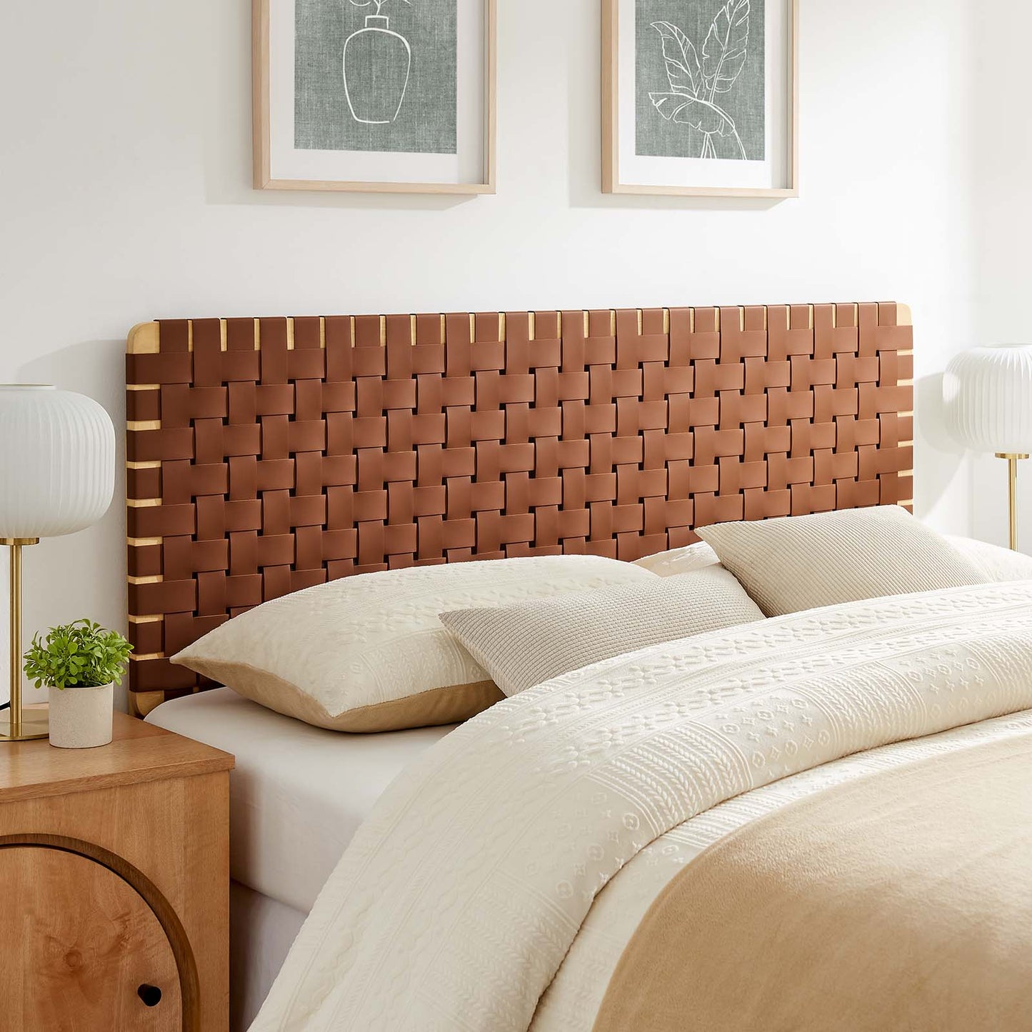 Sparta Weave Queen Vegan Leather Headboard By Modway - MOD-7125 | Headboards | Modishstore - 16