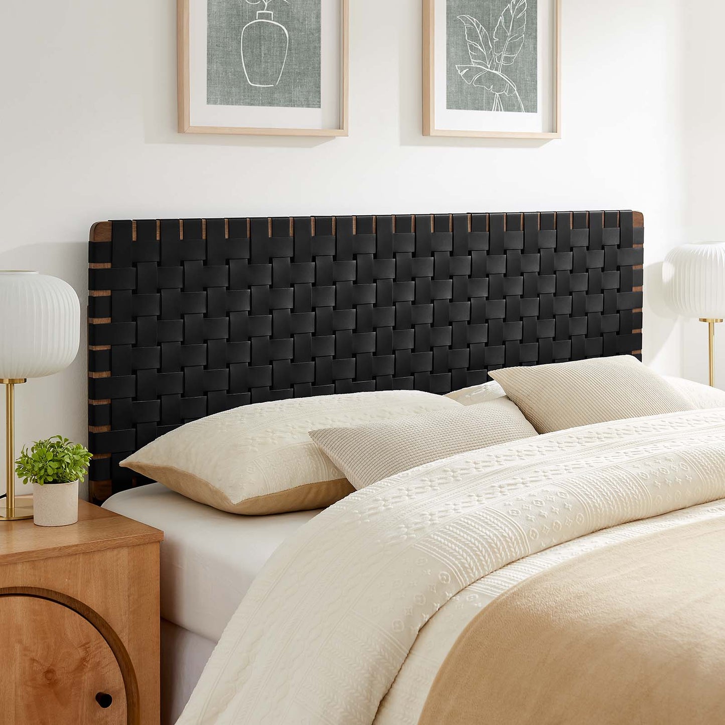 Sparta Weave Queen Vegan Leather Headboard By Modway - MOD-7125 | Headboards | Modishstore - 24