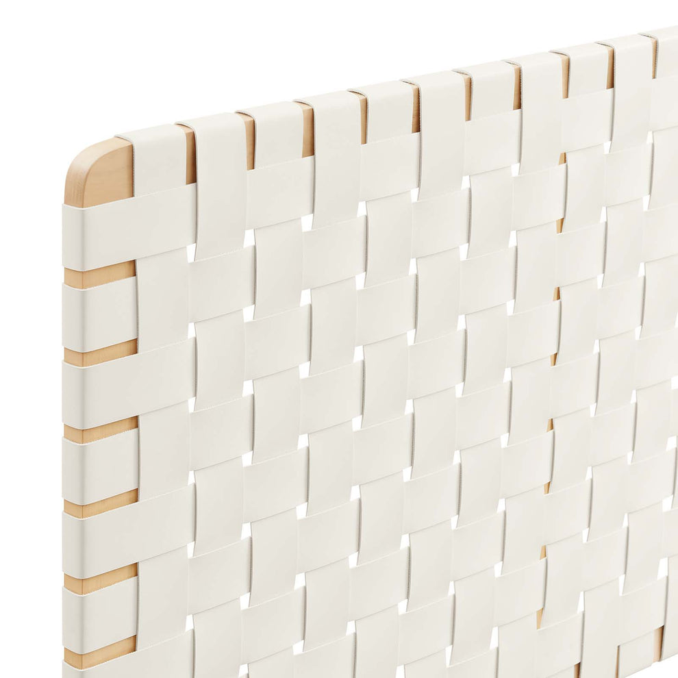Sparta Weave Wall-Mount King Vegan Leather Headboard By Modway - MOD-7126 | Headboards | Modishstore - 4