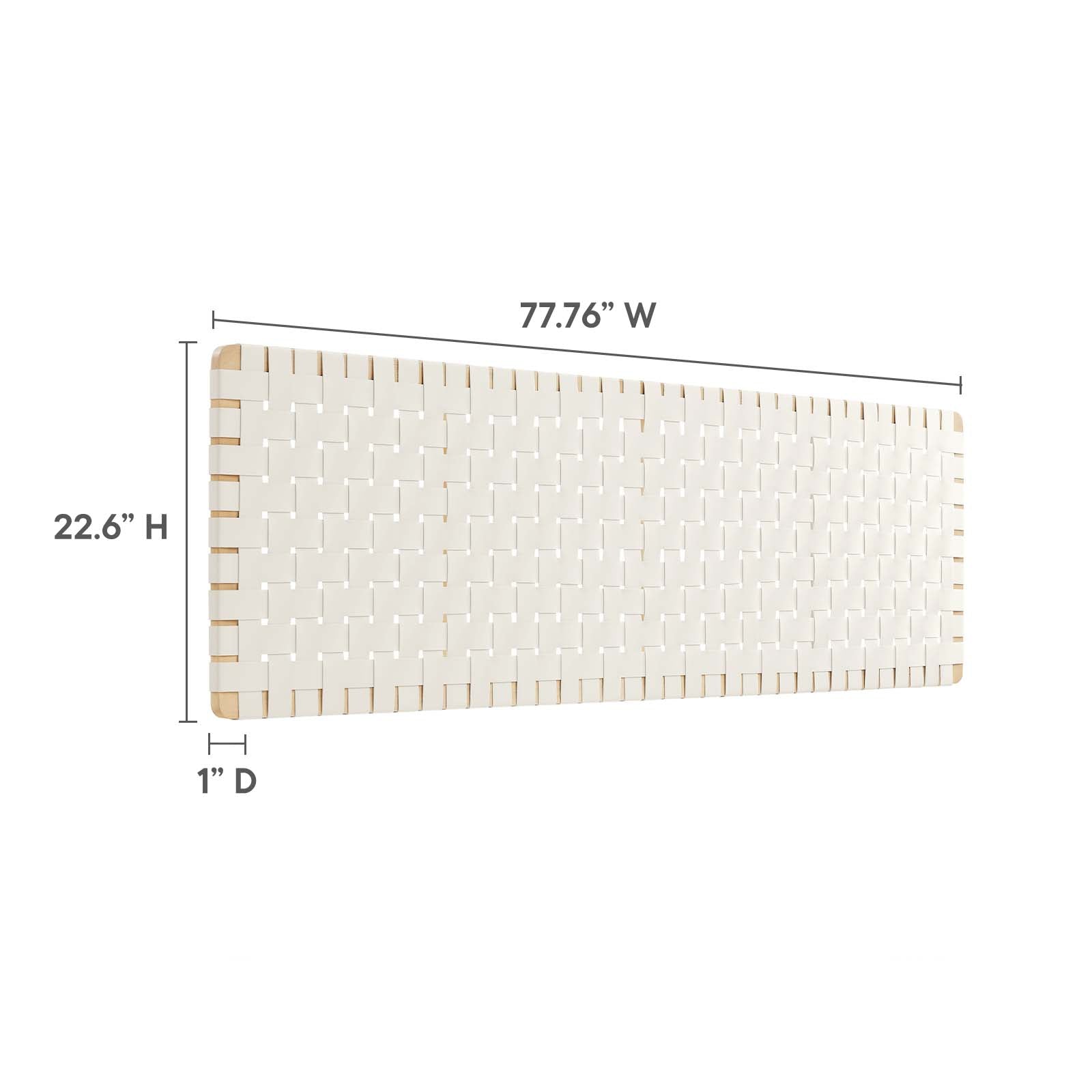 Sparta Weave Wall-Mount King Vegan Leather Headboard By Modway - MOD-7126 | Headboards | Modishstore - 6