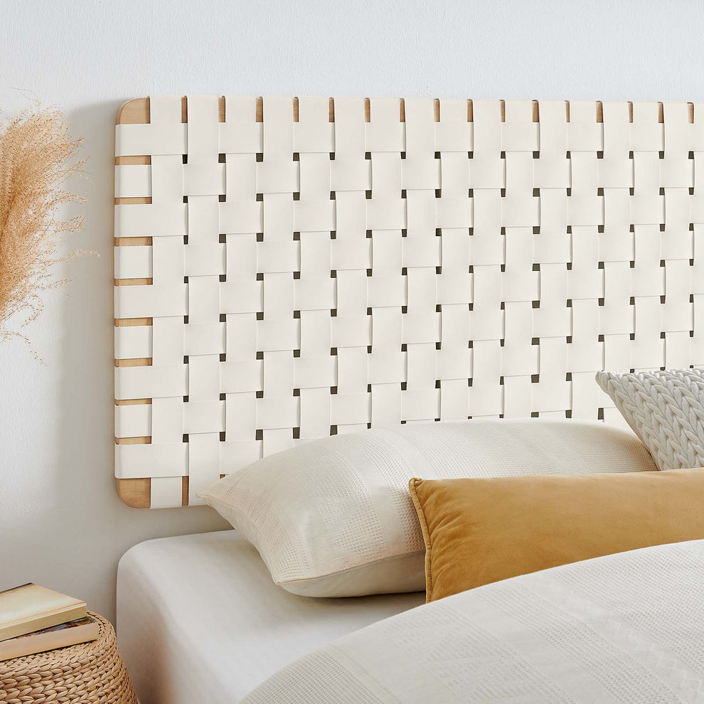Sparta Weave Wall-Mount King Vegan Leather Headboard By Modway - MOD-7126 | Headboards | Modishstore - 7