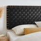 Sparta Weave Wall-Mount King Vegan Leather Headboard By Modway - MOD-7126 | Headboards | Modishstore - 20