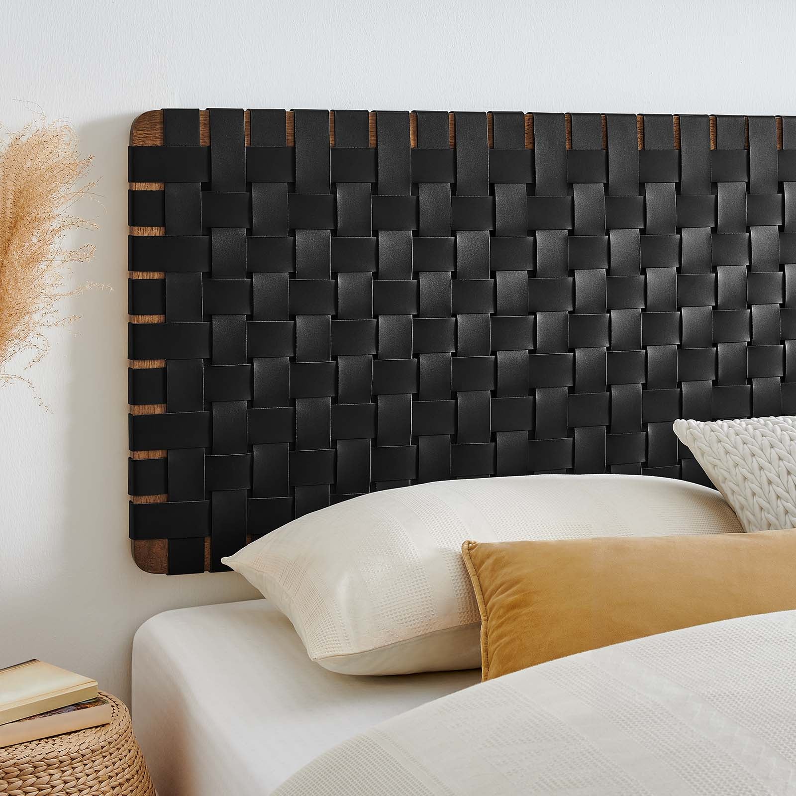 Sparta Weave Wall-Mount King Vegan Leather Headboard By Modway - MOD-7126 | Headboards | Modishstore - 20