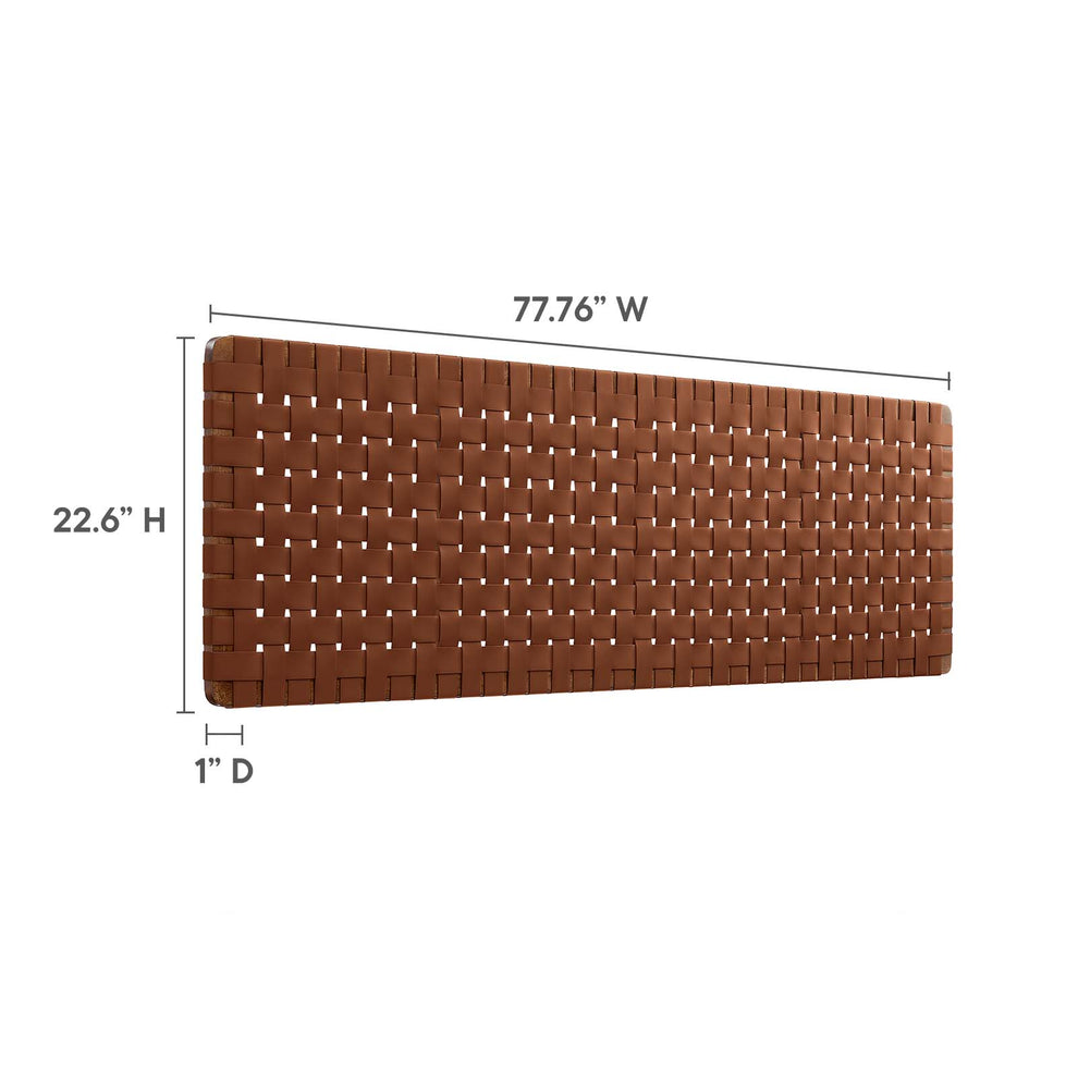 Sparta Weave Wall-Mount King Vegan Leather Headboard By Modway - MOD-7126 | Headboards | Modishstore - 26