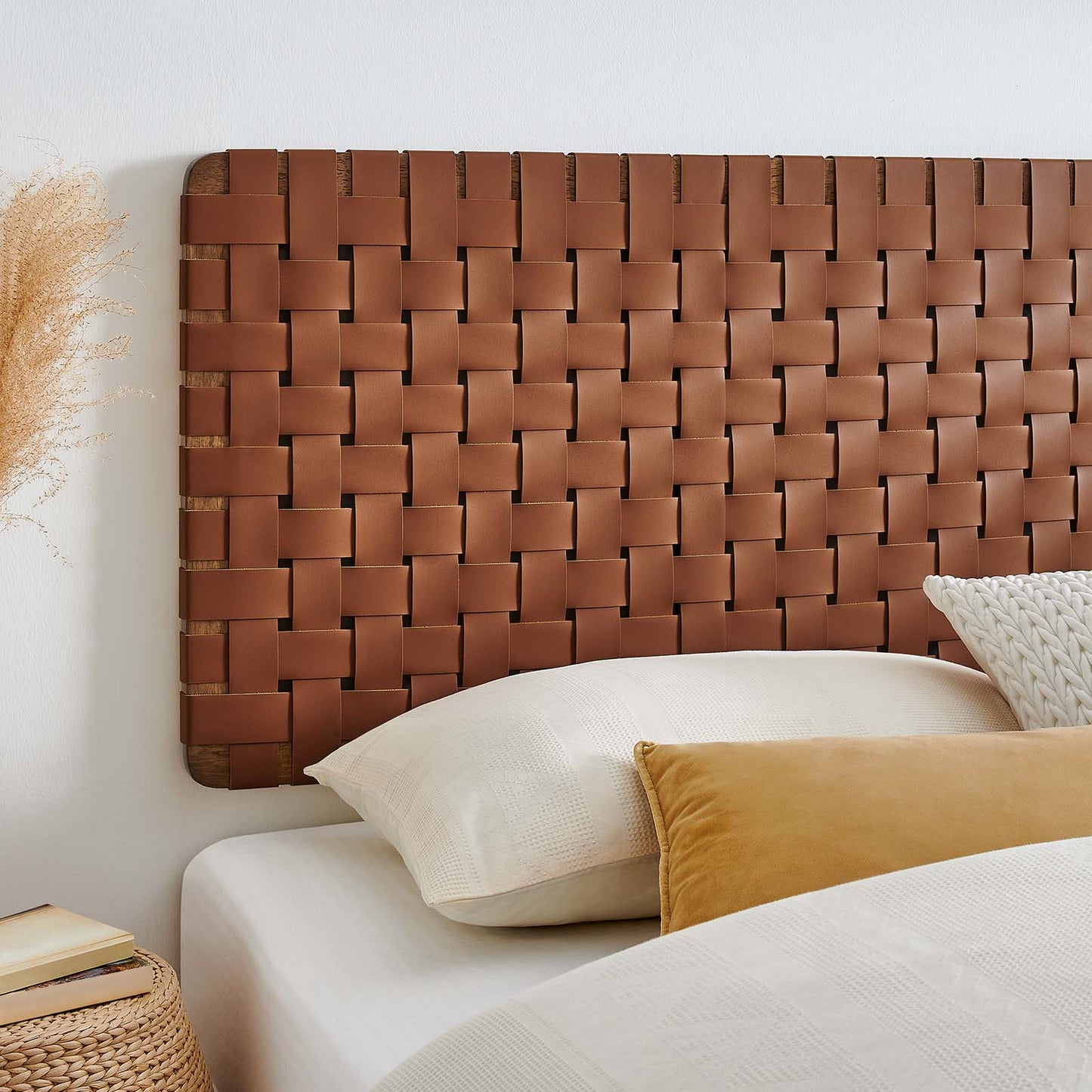 Sparta Weave Wall-Mount King Vegan Leather Headboard By Modway - MOD-7126 | Headboards | Modishstore - 27