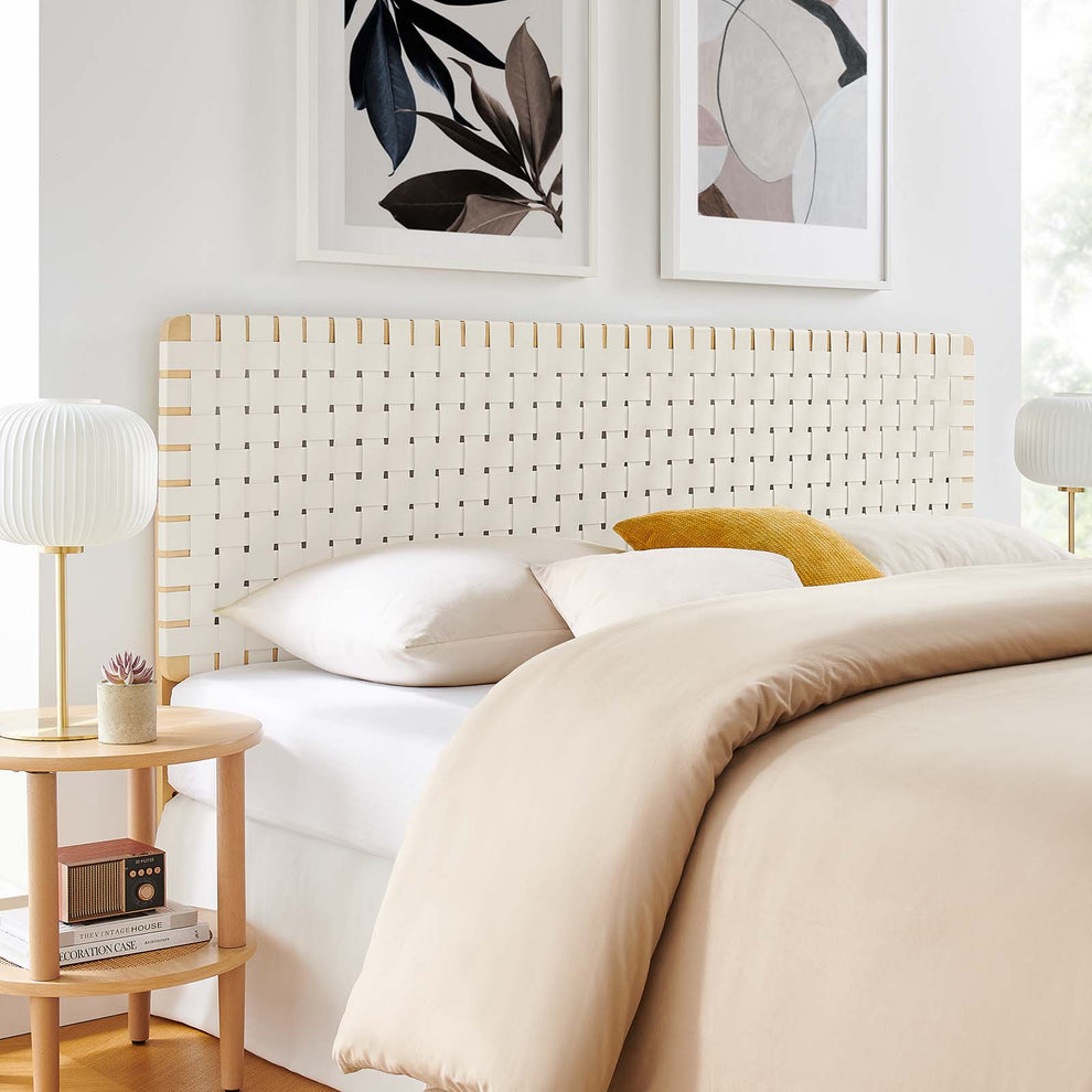 Sparta Weave King Vegan Leather Headboard By Modway - MOD-7127 | Headboards | Modishstore - 1