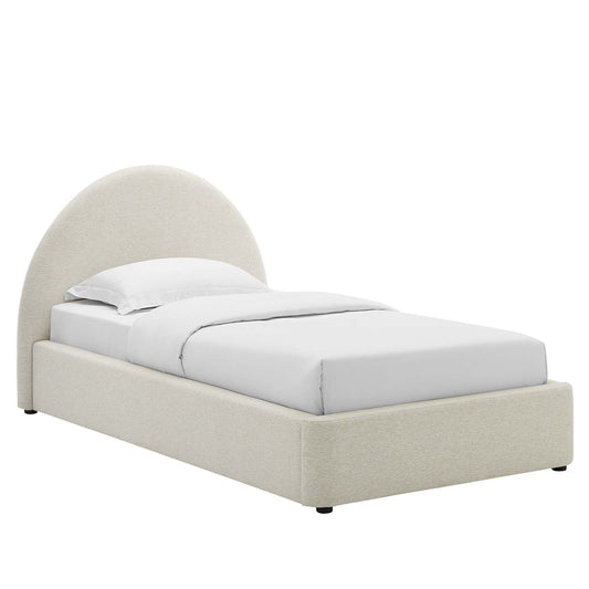 Resort Upholstered Fabric Arched Round Twin Platform Bed By Modway - MOD-7128 | Beds | Modishstore