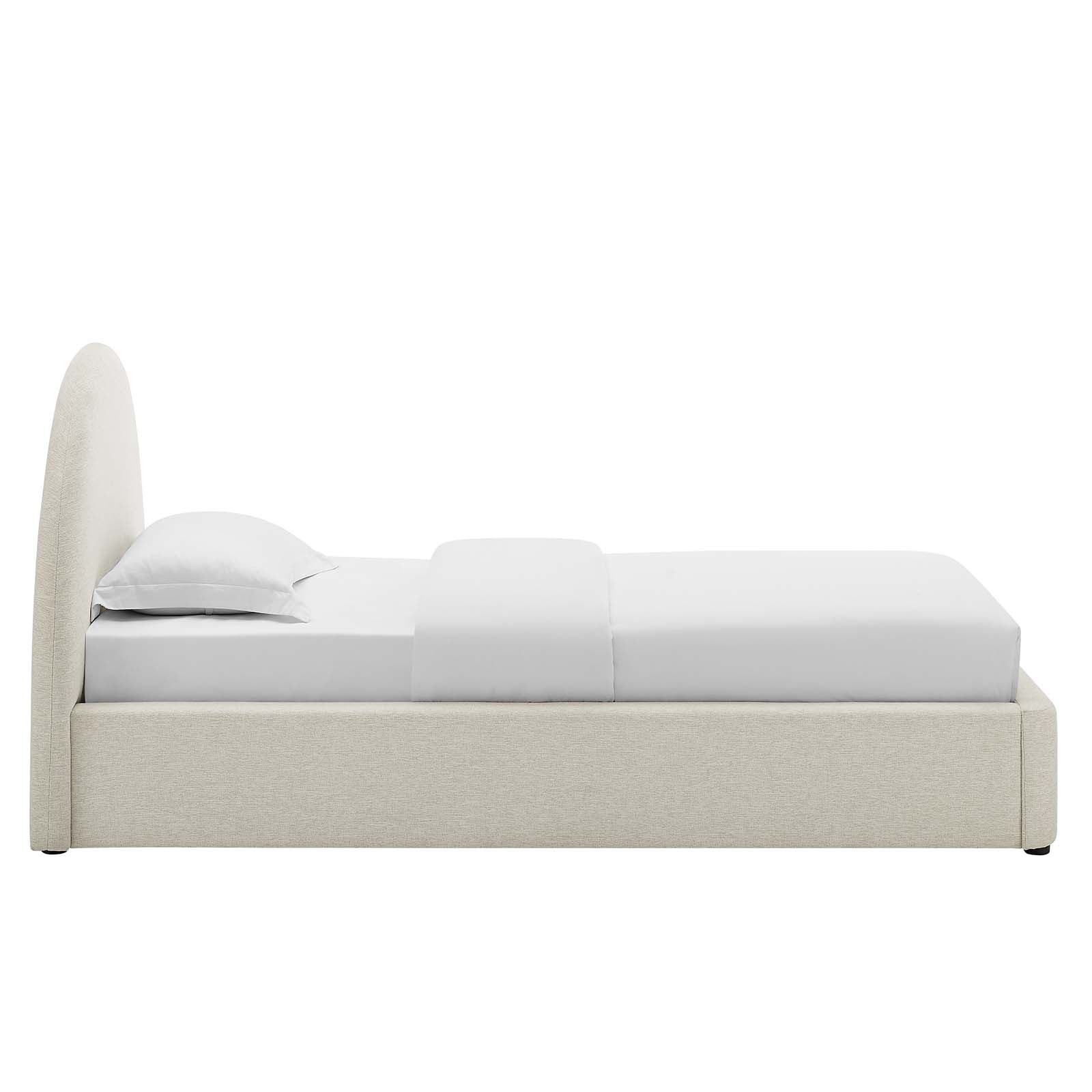 Resort Upholstered Fabric Arched Round Twin Platform Bed By Modway - MOD-7128 | Beds | Modishstore - 3