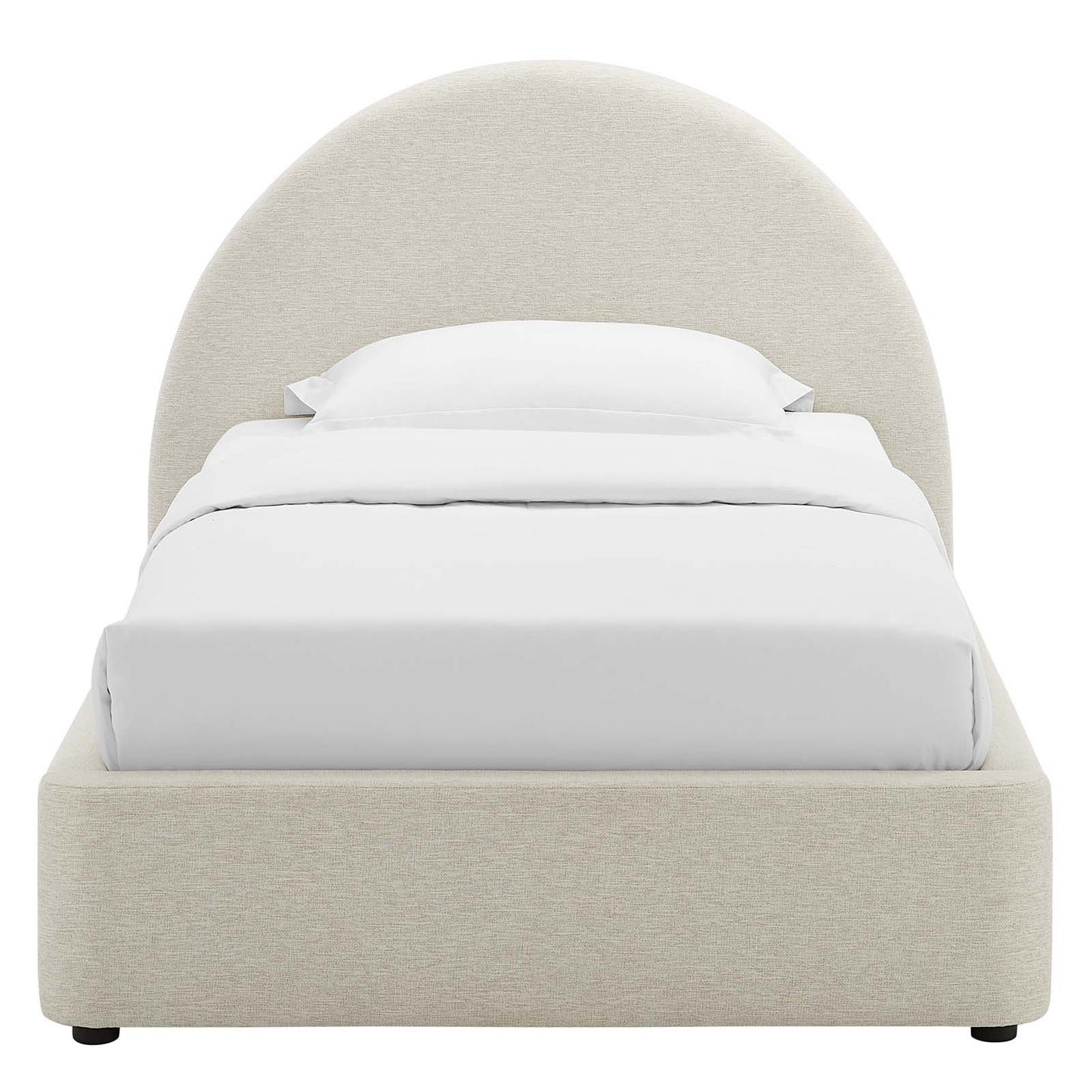 Resort Upholstered Fabric Arched Round Twin Platform Bed By Modway - MOD-7128 | Beds | Modishstore - 4